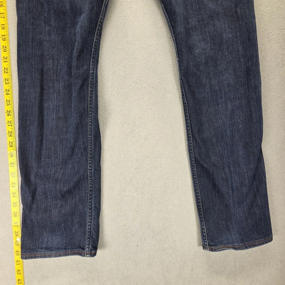 Vintage‎ Levis 504 Jeans Mens 32x32 Blue Straight Engineered Dark Wash Zip Fly